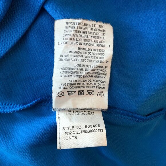 Puma Sportlifestyle Long Sleeve 1/4 Zip Pullover Golf Jacket Blue Green Size M - Picture 5 of 5